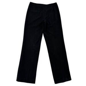 Peter Nygard Black Pinstripe Wide Leg Dress Pants Women Size 8 Lightweight Comfy